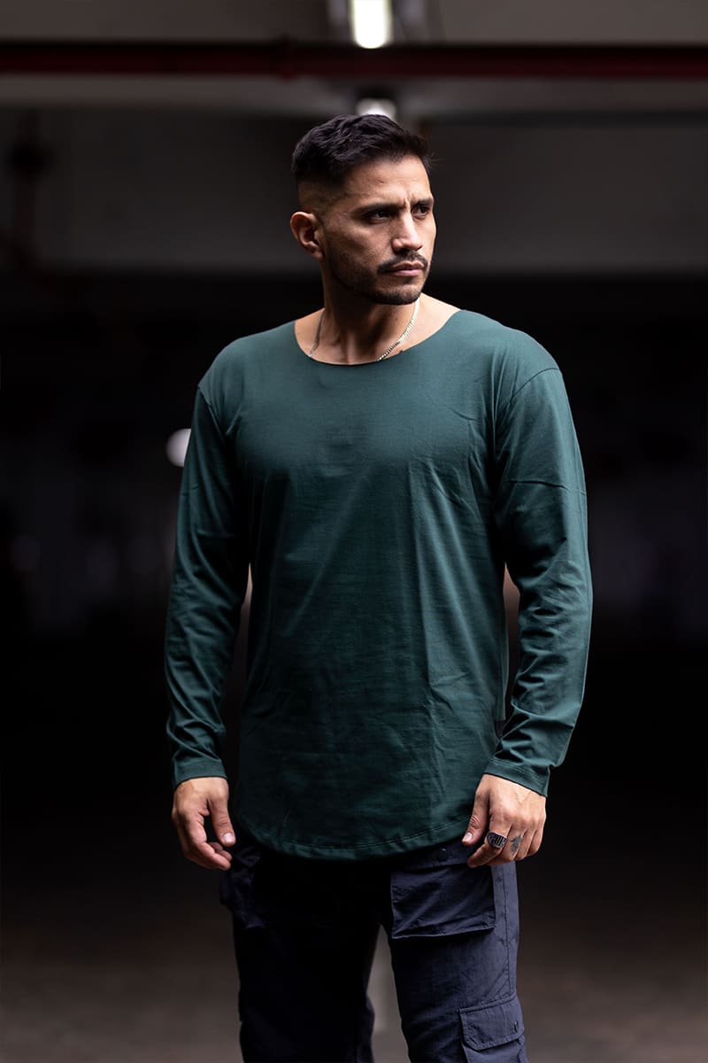 Poleras Slim Fit Manga Larga