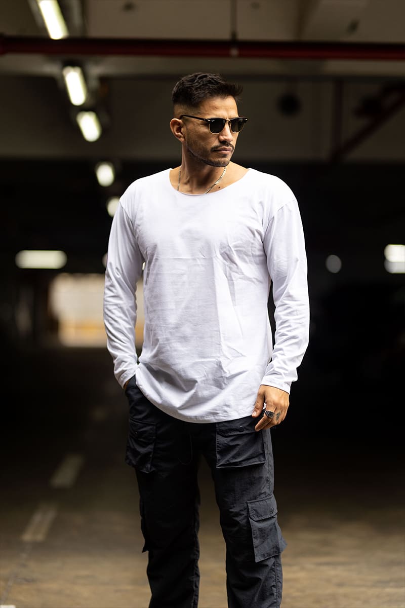 Poleras Slim Fit Manga Larga