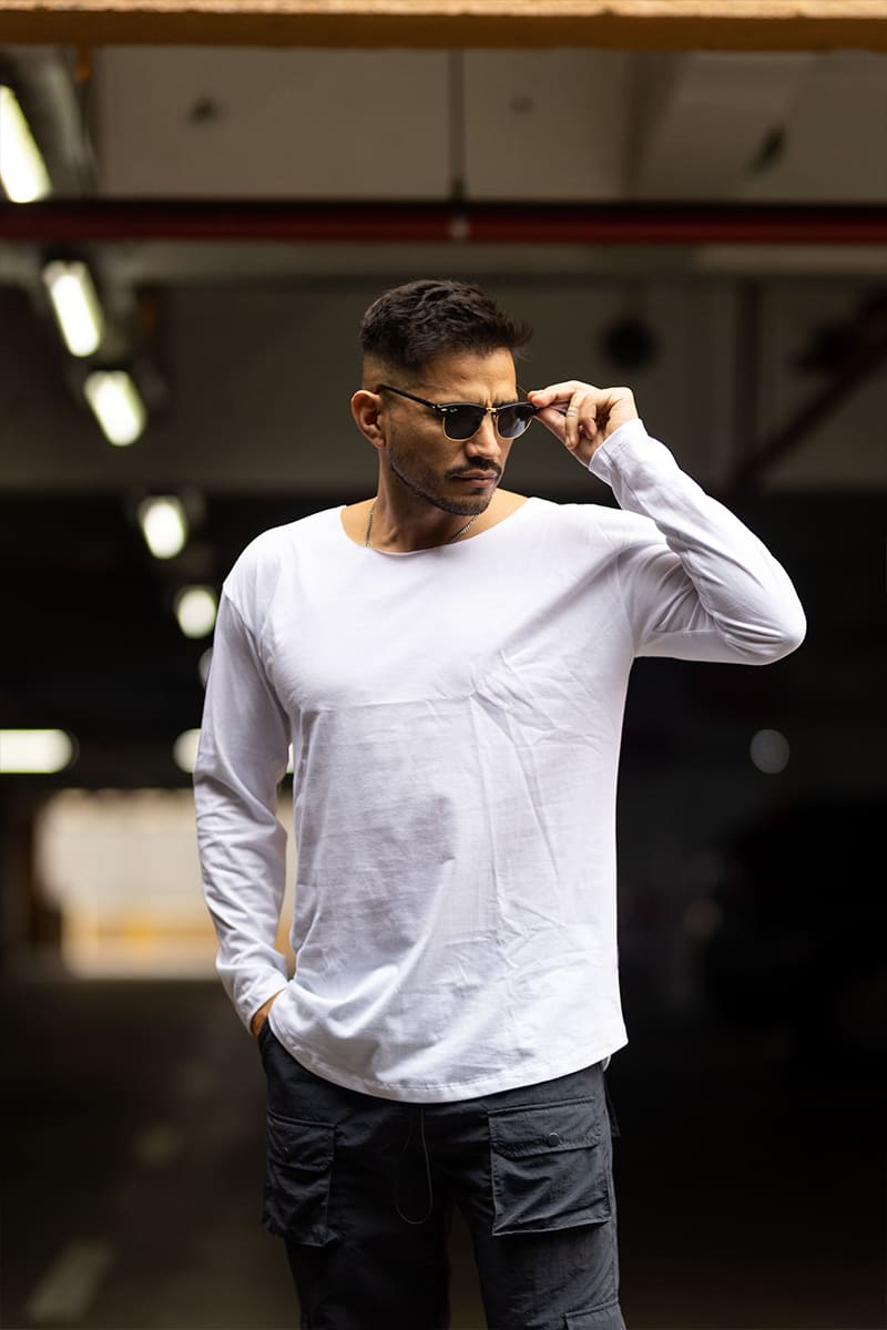Poleras Slim Fit Manga Larga