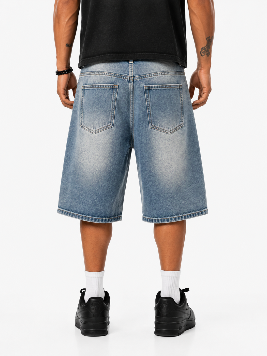 Short Denim Crystal