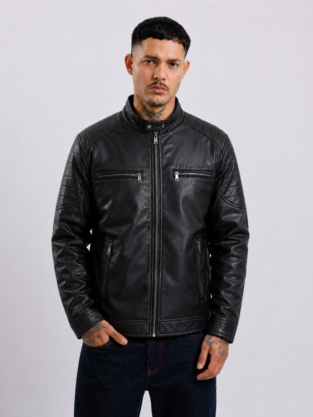 Chaqueta Racer Black