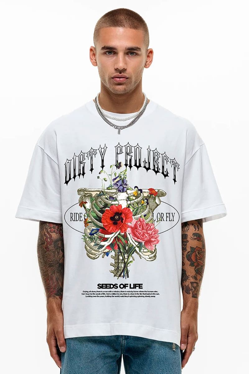 Polera Oversize Flowers