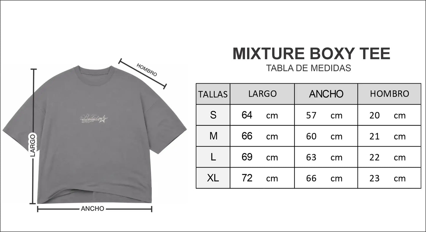 MIXTURE BOXY TEE