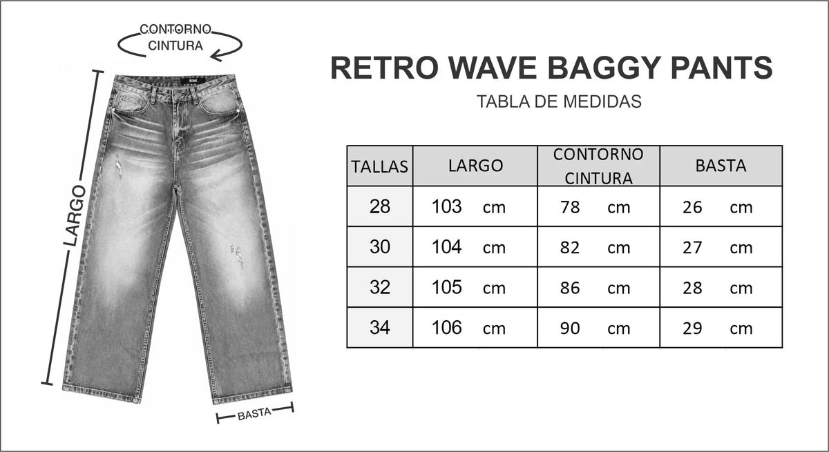 RETRO WAVE BAGGY PANTS