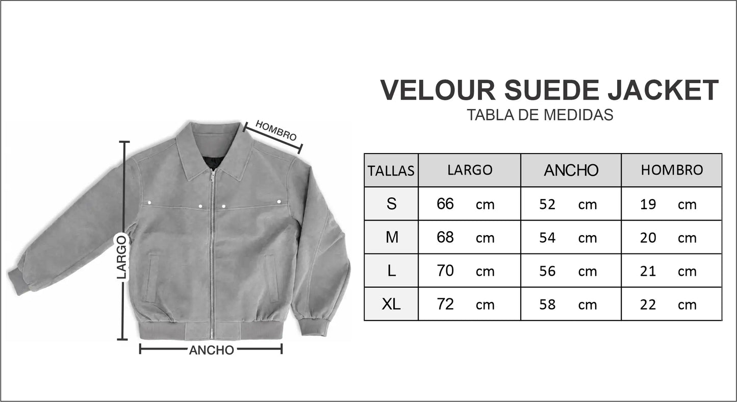 VELOUR SUEDE JACKET