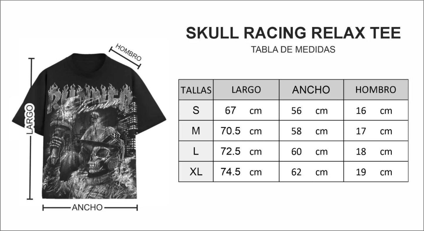 SKULL RACING RELAX TEE
