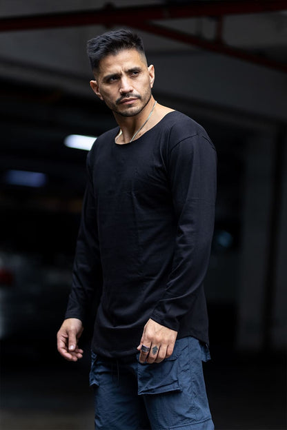 Poleras Slim Fit Manga Larga