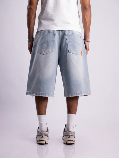 LIGHT LEAK DENIM JORT
