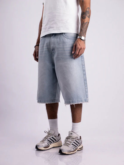 LIGHT LEAK DENIM JORT