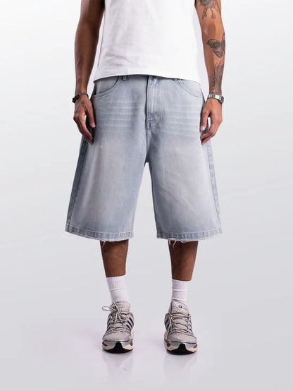 LIGHT LEAK DENIM JORT