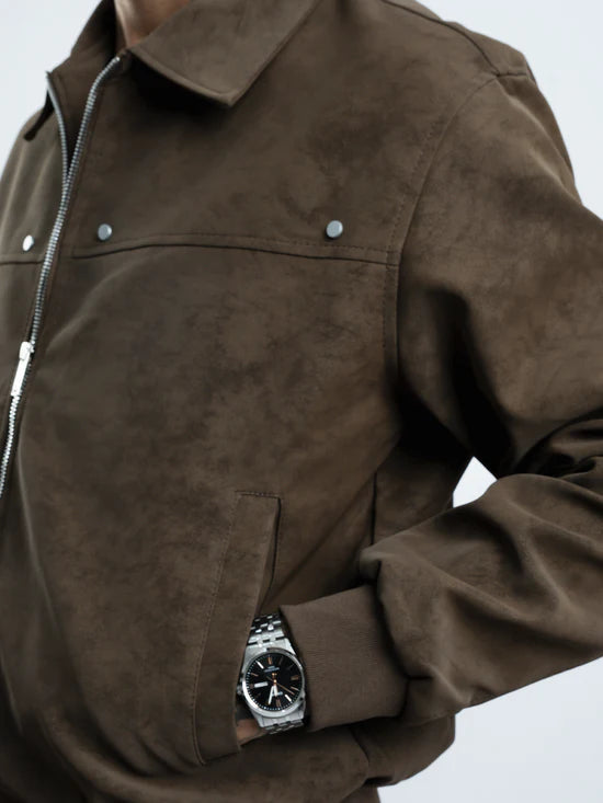 VELOUR SUEDE JACKET