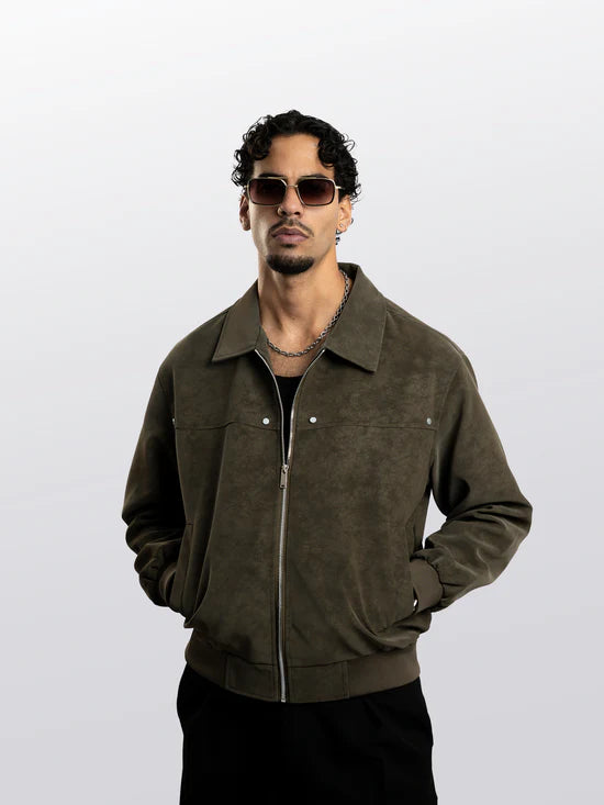 VELOUR SUEDE JACKET
