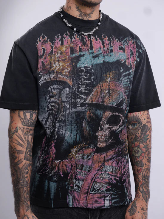 SKULL RACING RELAX TEE