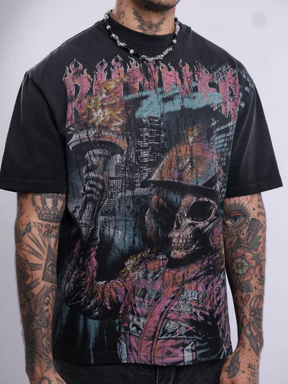 SKULL RACING RELAX TEE