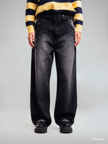BLACK DENIM DISNEY PANT
