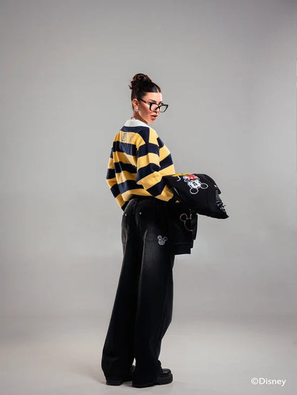 BLACK DENIM DISNEY PANT