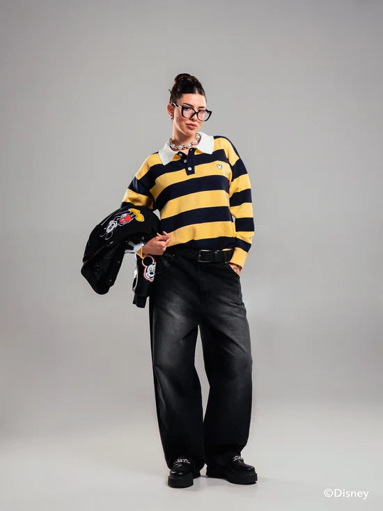 BLACK DENIM DISNEY PANT