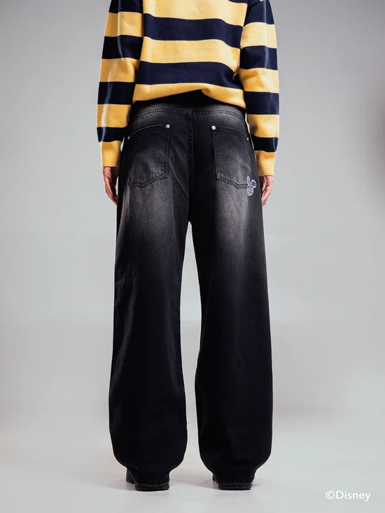BLACK DENIM DISNEY PANT