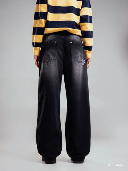BLACK DENIM DISNEY PANT