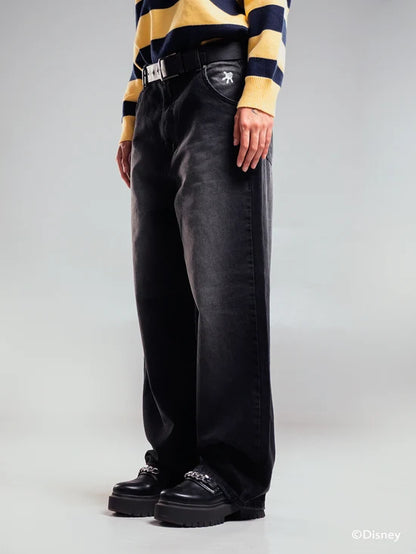 BLACK DENIM DISNEY PANT