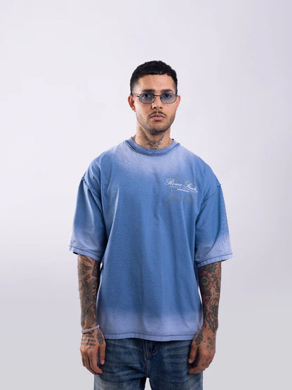 BLUE WASH BOXY TEE