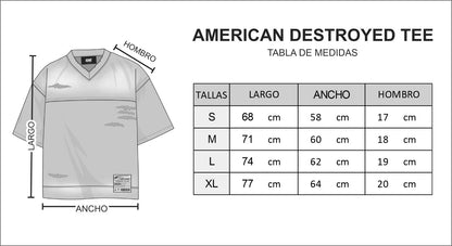 AMERICAN DESTROYED TEE