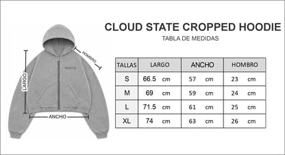 CLOUD STATE CROPPED HOODIE