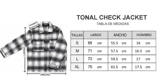 TONAL CHECK JACKET