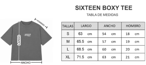 SIXTEEN BOXY TEE