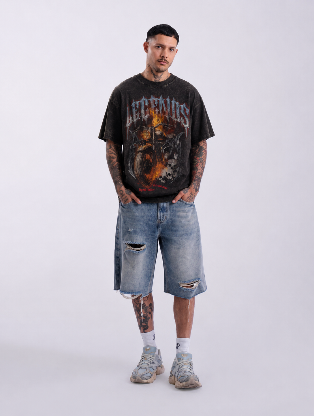 Oversize Relentless Black Washed