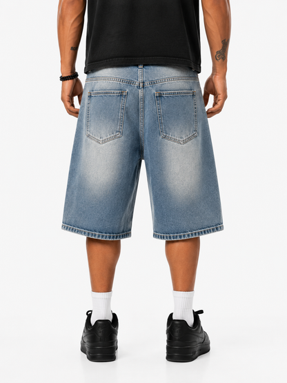 Short Denim Crystal