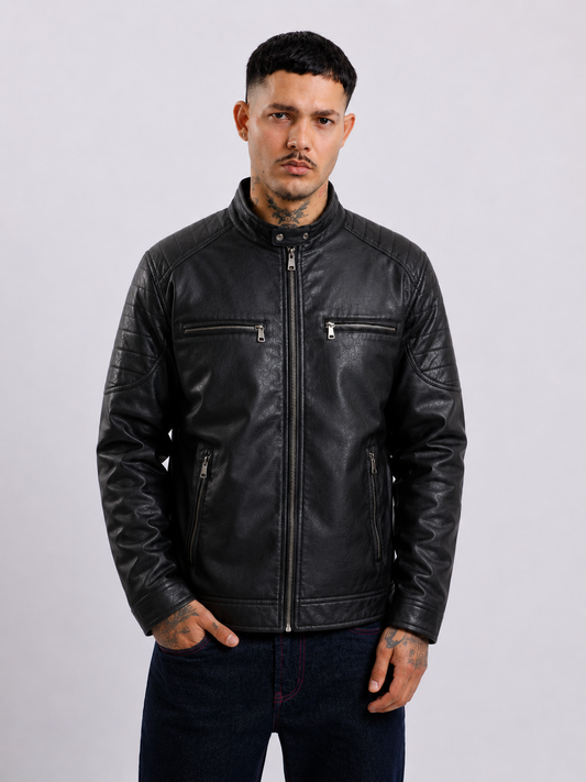 Chaqueta Racer Black