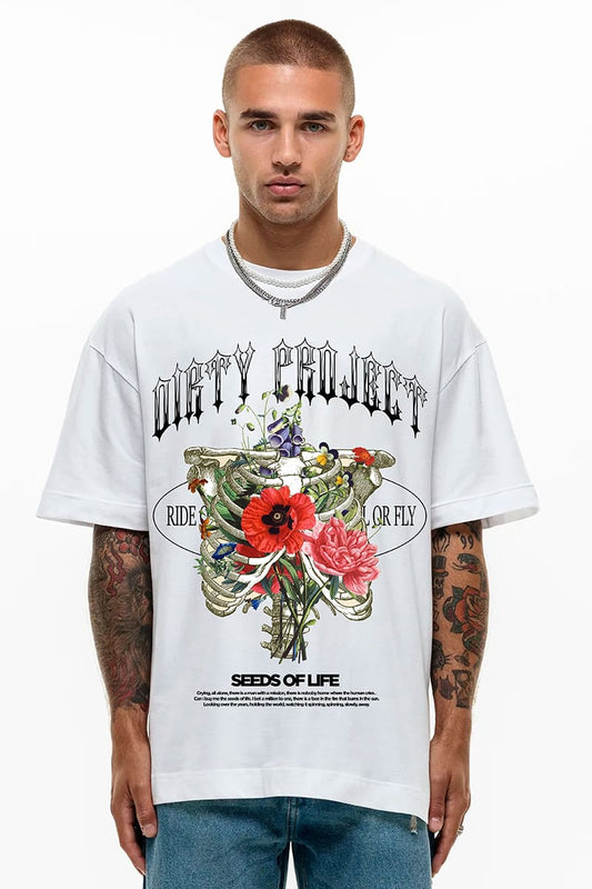 Polera Oversize Flowers