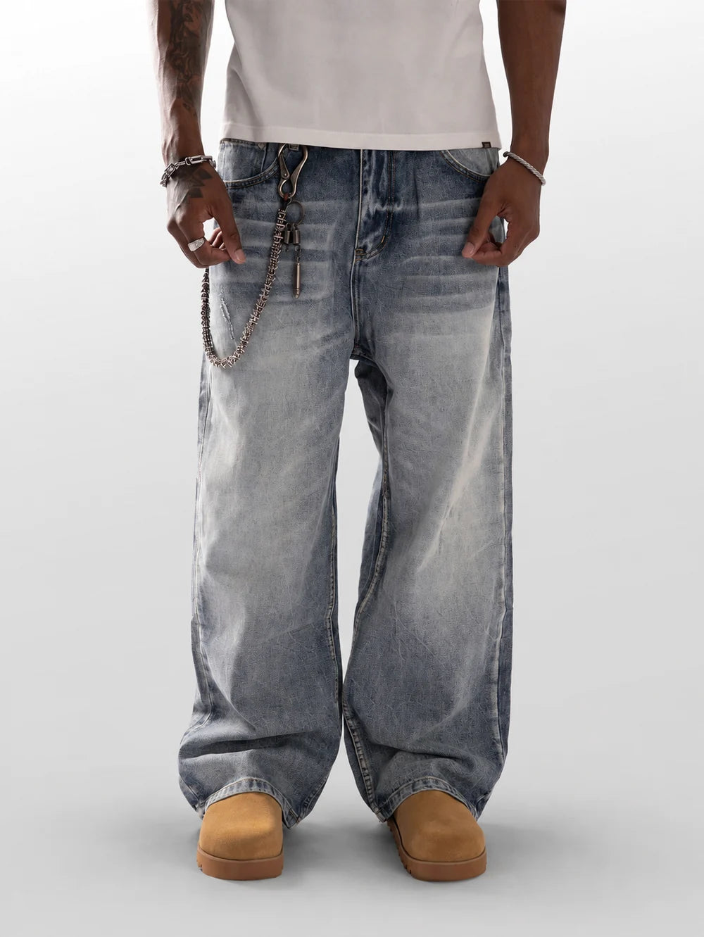 RETRO WAVE BAGGY PANTS