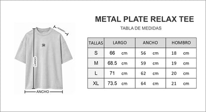 METAL PLATE RELAX TEE