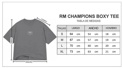 RM CHAMPIONS BOXY TEE