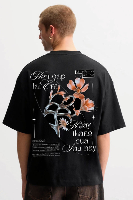 Chrome Flower Over Tee