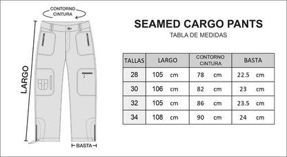 SEAMED CARGO PANTS