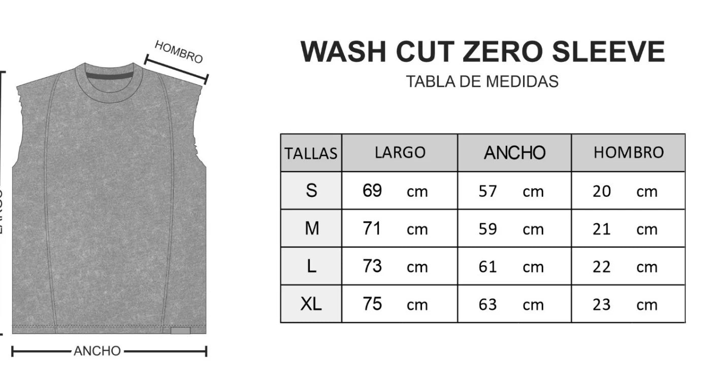 WASH CUT ZERO SLEEVE