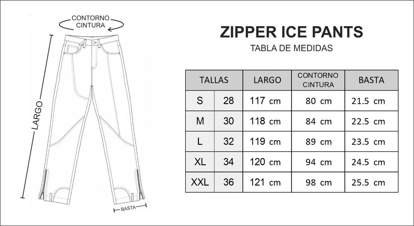 ZIPPER ICE PANTS