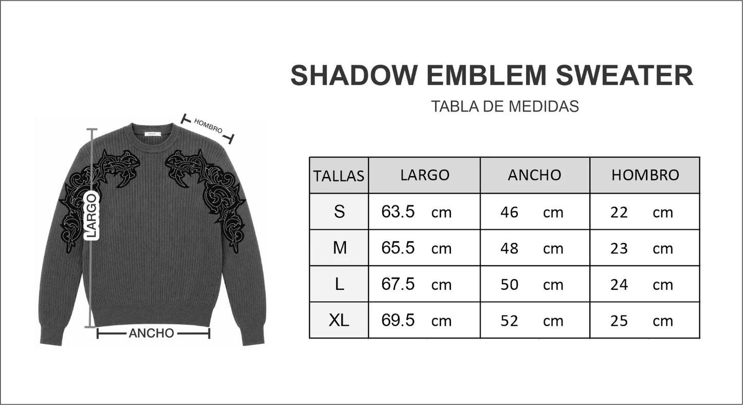 SHADOW EMBLEM SWEATER