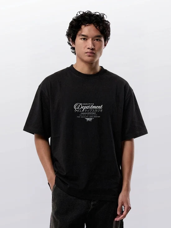 REAL TEXT BOXY TEE