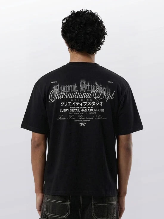 REAL TEXT BOXY TEE