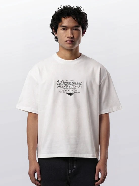 REAL TEXT BOXY TEE