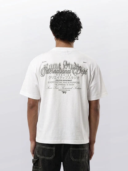 REAL TEXT BOXY TEE
